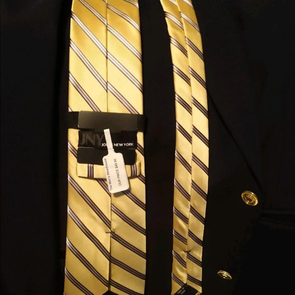 Jones New York mens designer tie BRAND NEW, TAGS!